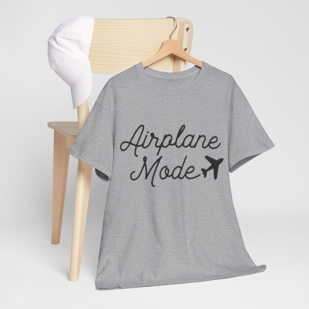 Airplane Mode Aviation Graphic Tee. gift for pilots. flight attendant. aviation lovers.