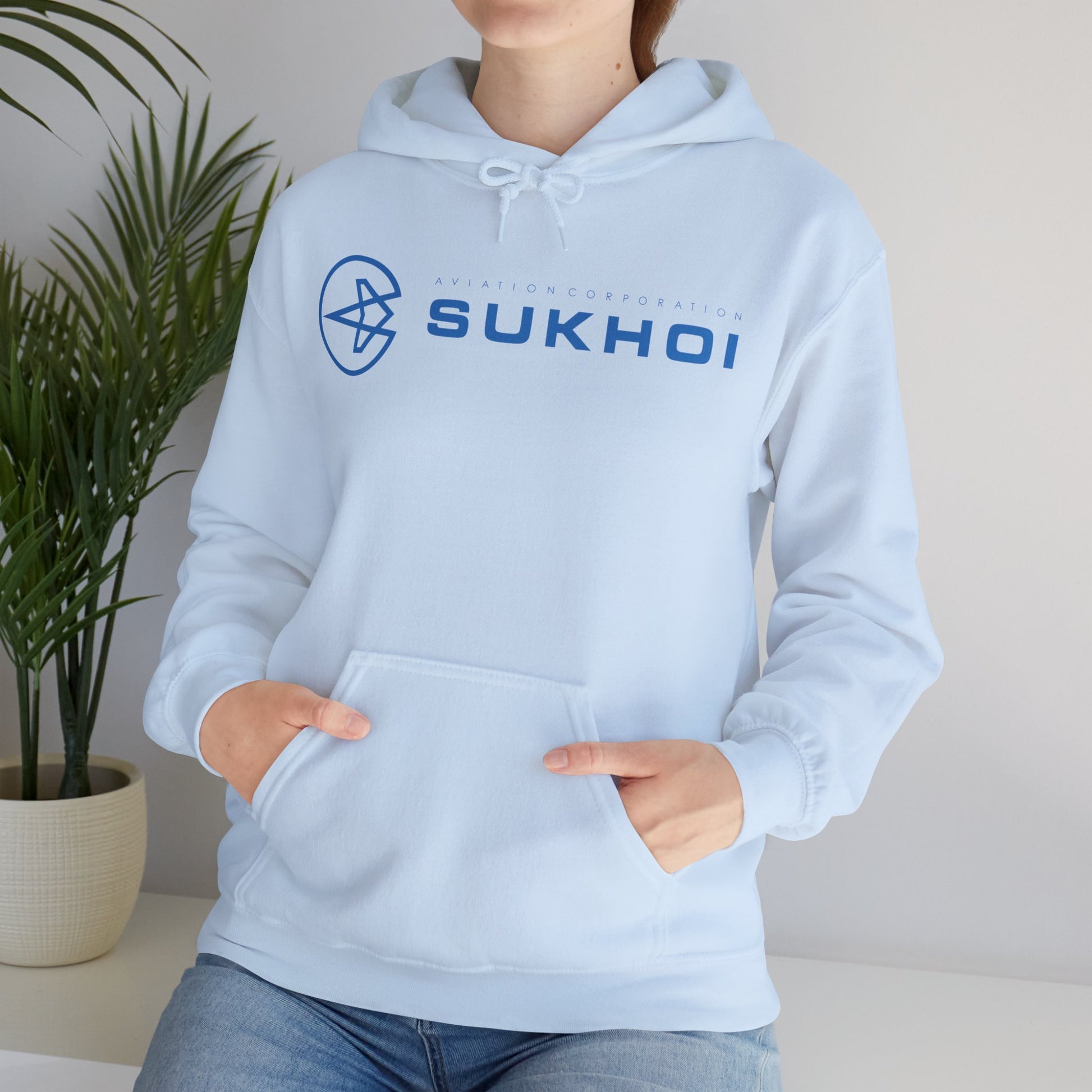 SUKHOI AVIATION HOODIE. gift for pilots. graphic design. (logo)
