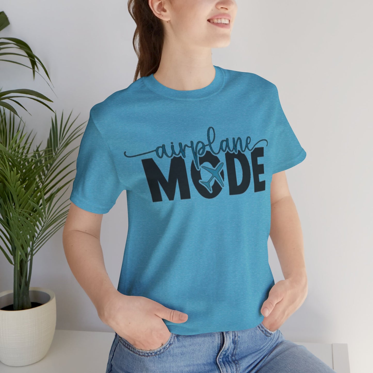 Airplane Mode Aviation Tee. gift for pilots. aviation lovers