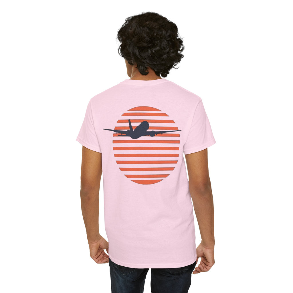 into the sunset. plane. t-shirt. aviation. pilots. gifts.