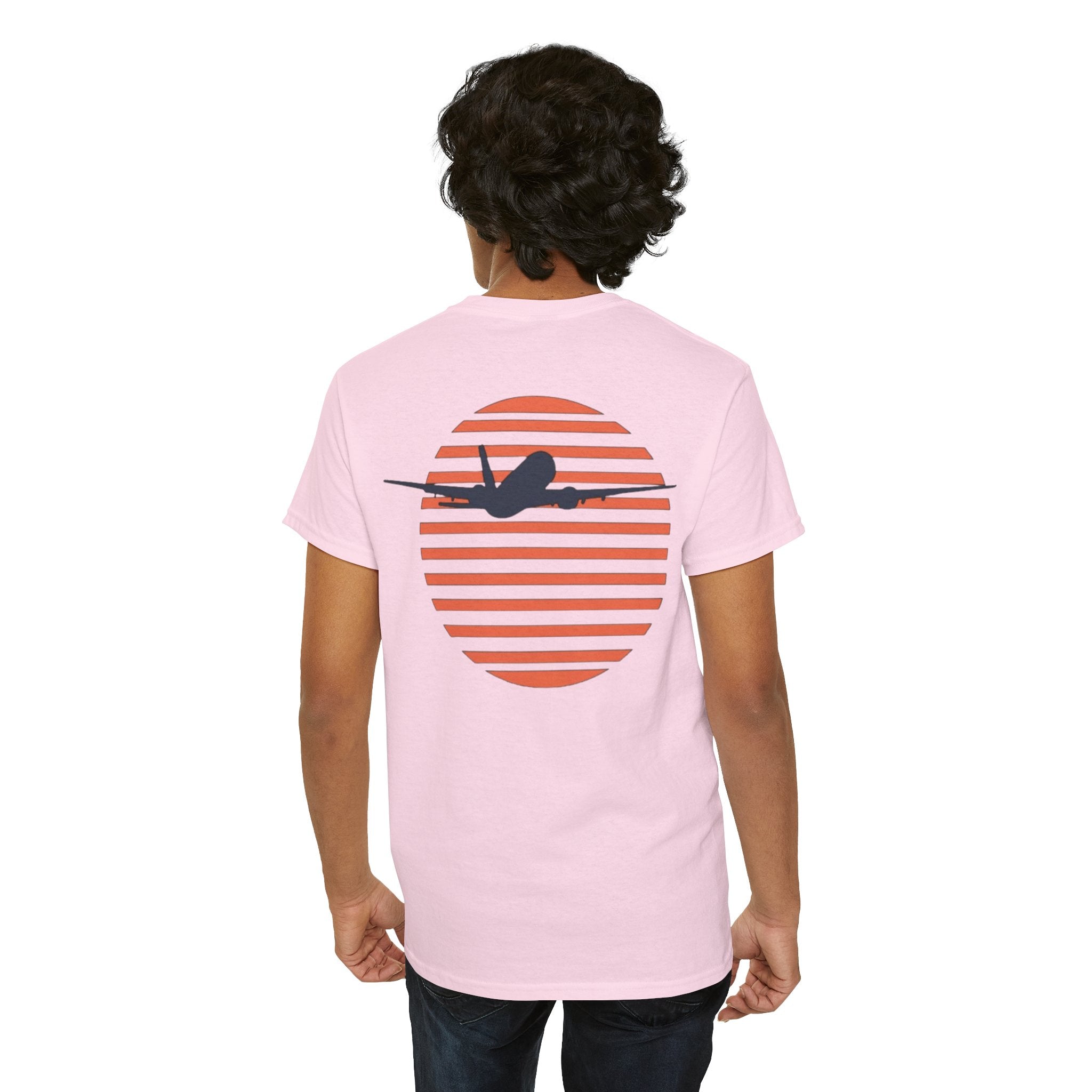 into the sunset. plane. t-shirt. aviation. pilots. gifts.