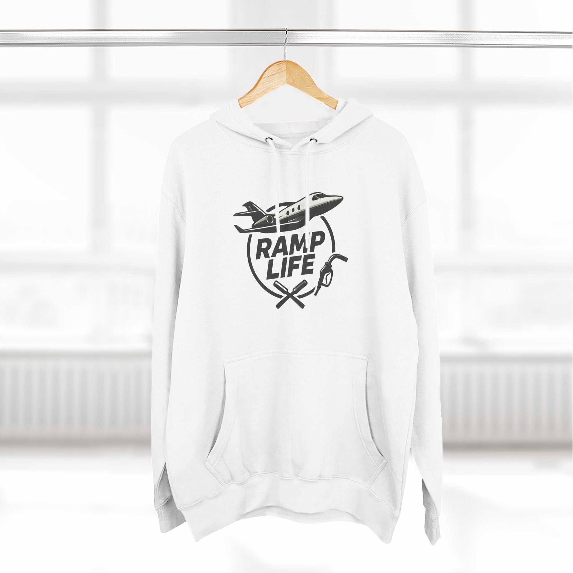 Ramp Life airplane logo Hoodie | aviation pilot Inspired design