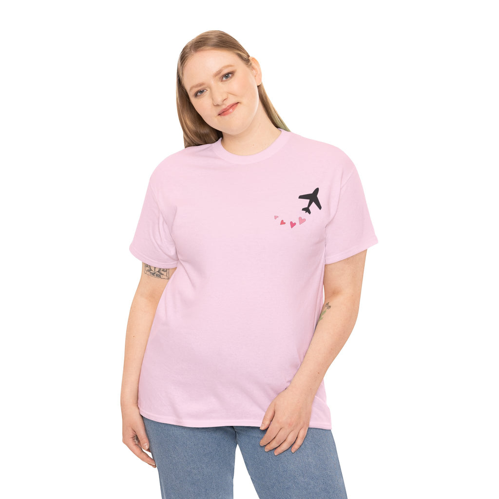 LOVE CHEMTRAILS. aviation t-shirt. pilots. love. hearts