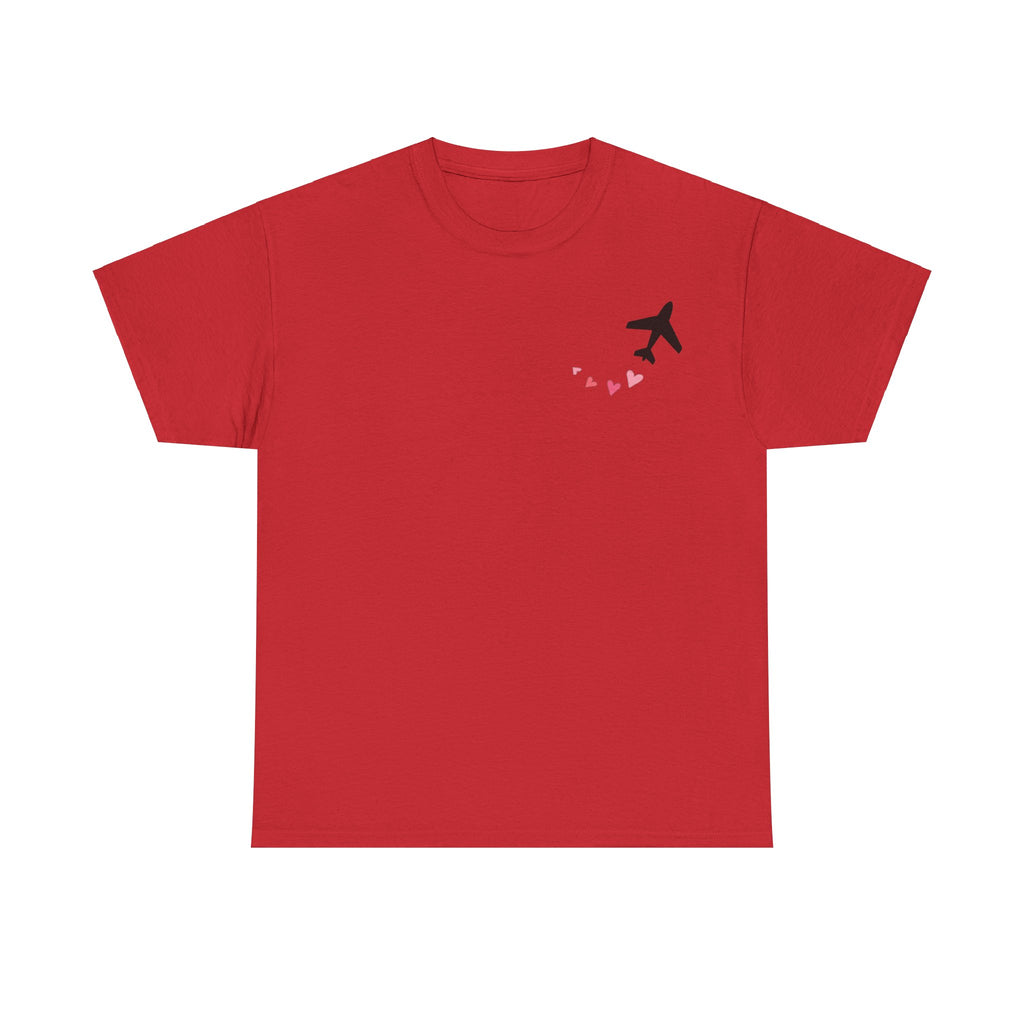 LOVE CHEMTRAILS. aviation t-shirt. pilots. love. hearts