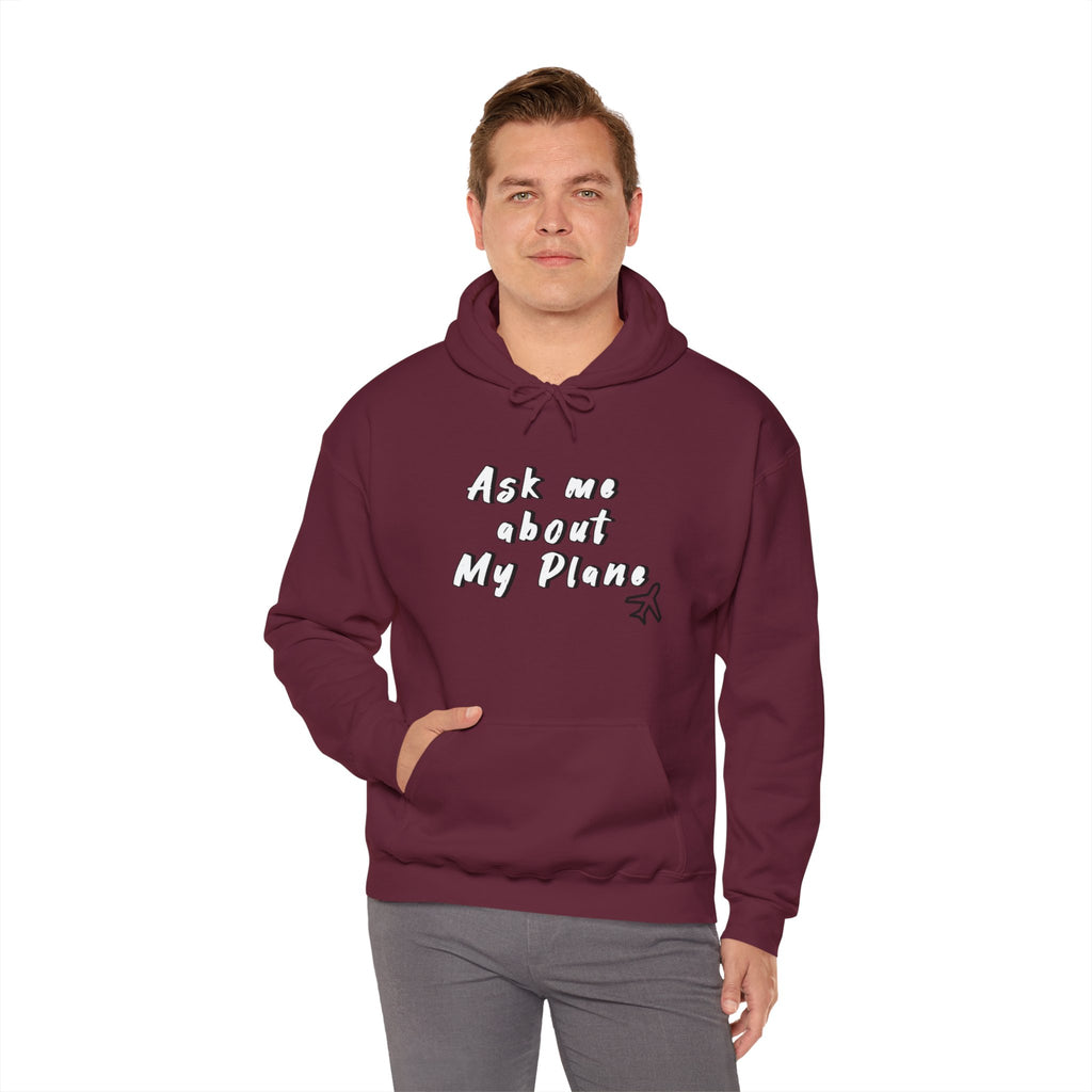Hoodie For Pilots. Ask me about My Plane!. gift for pilots. aviation. aviation gifts. graphic design