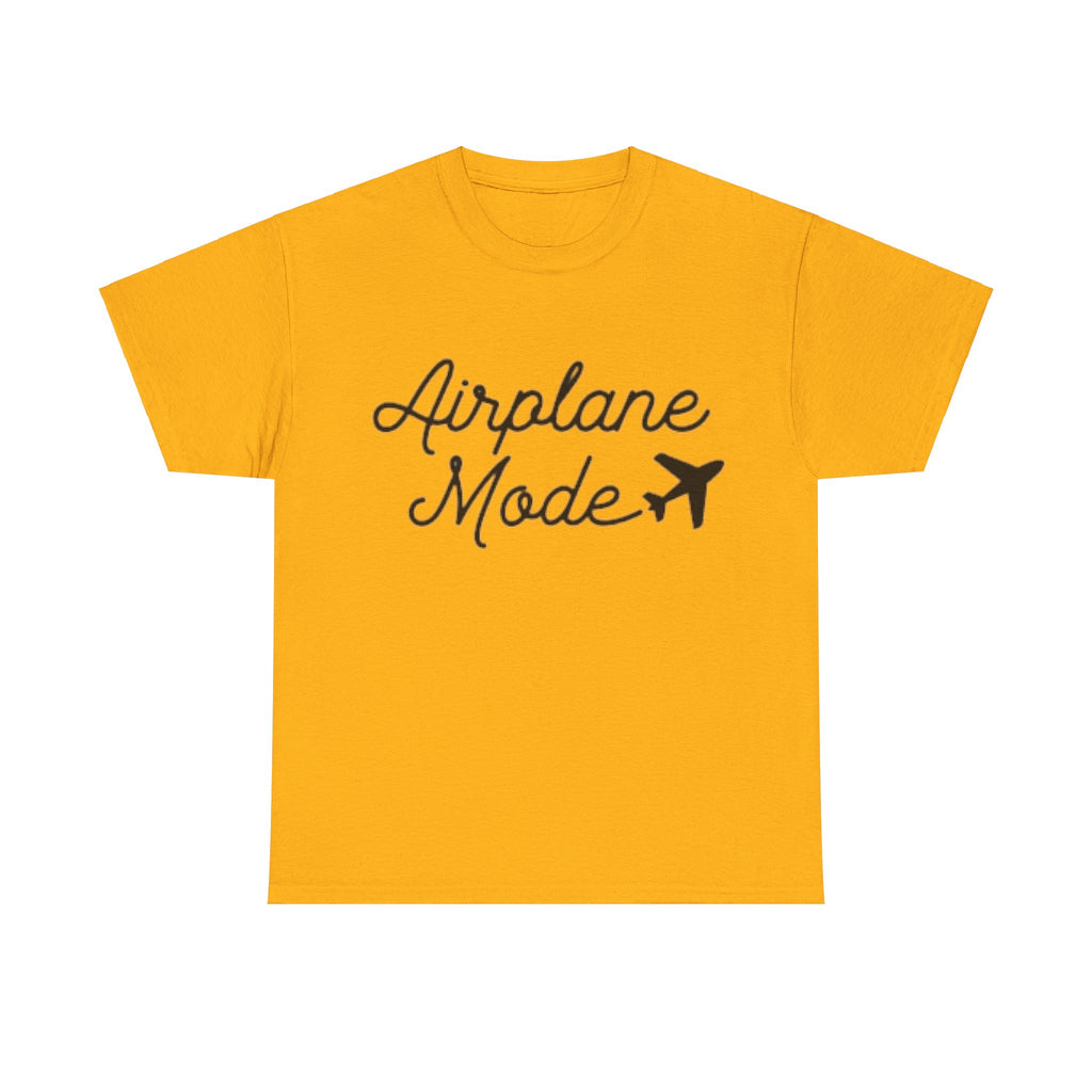 Airplane Mode Aviation Graphic Tee. gift for pilots. flight attendant. aviation lovers.