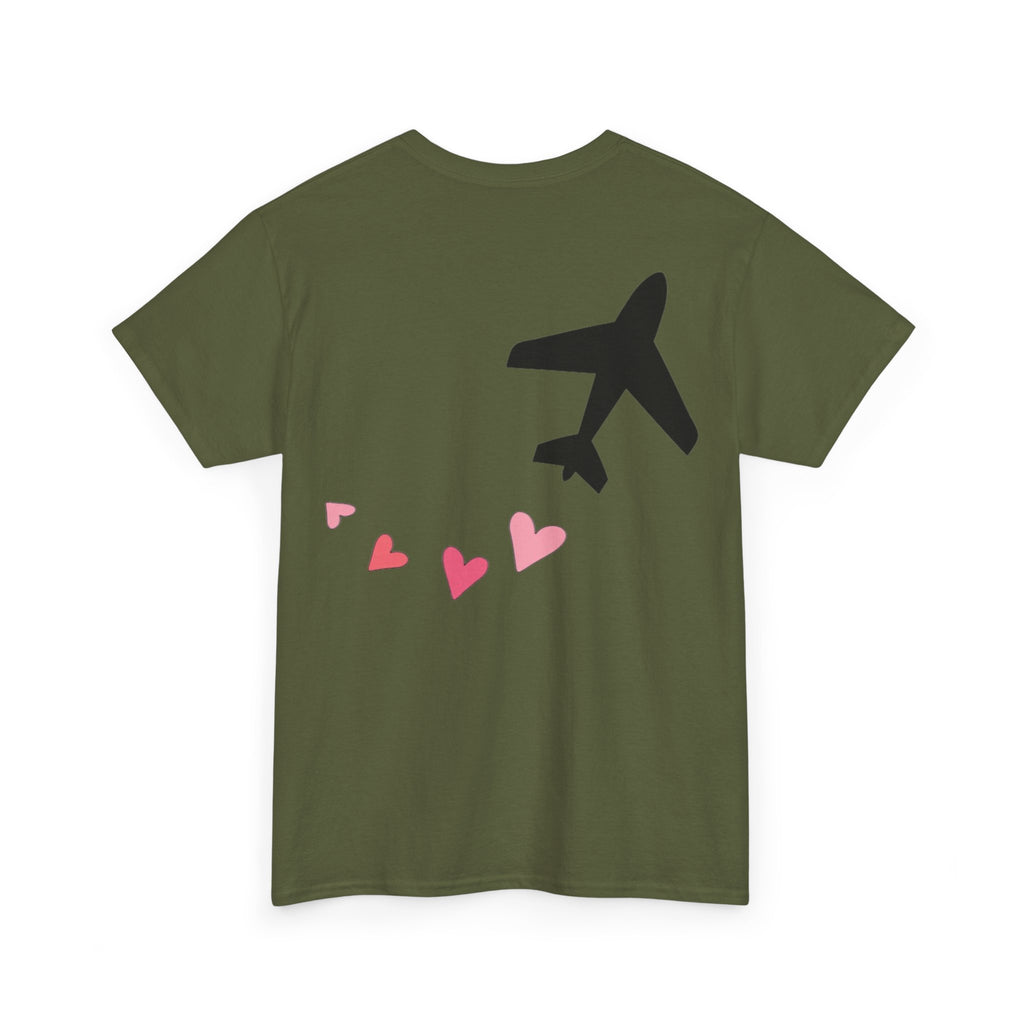LOVE CHEMTRAILS. aviation t-shirt. pilots. love. hearts