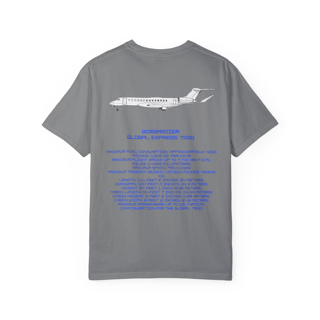 Global 7500 T-shirt. aviation. gift. pilot. jets. mens gifts. gifts for her